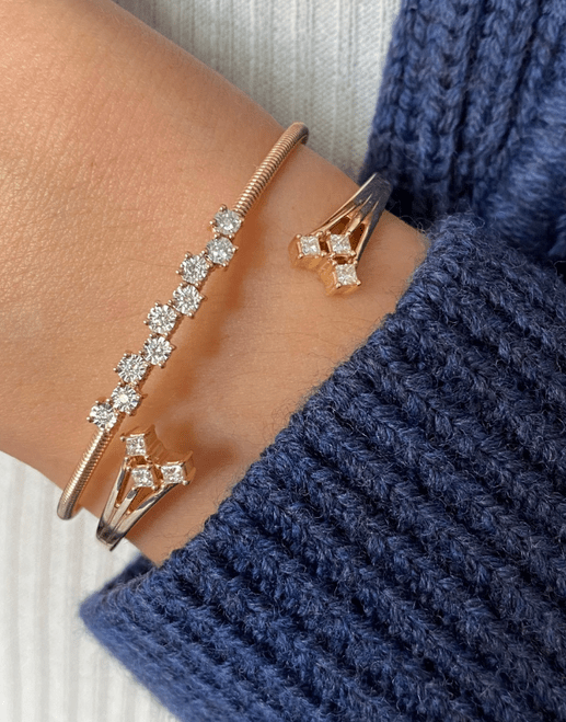 DANA REBECCA DESIGNS-Millie Ryan Open Trio Cuff-YELLOW GOLD