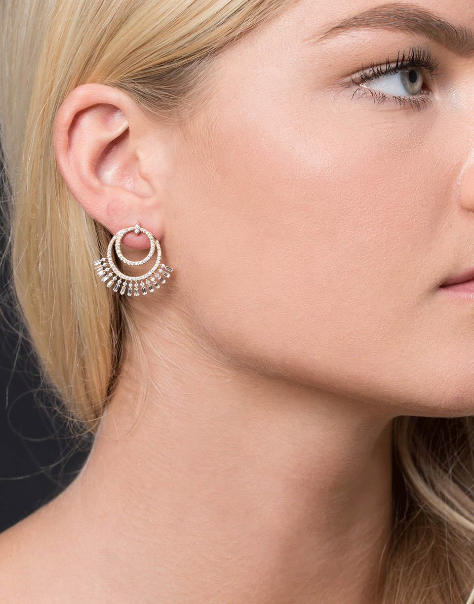 DANA REBECCA DESIGNS-Sadie Pearl Double Wrap Fan Studs-YELLOW GOLD