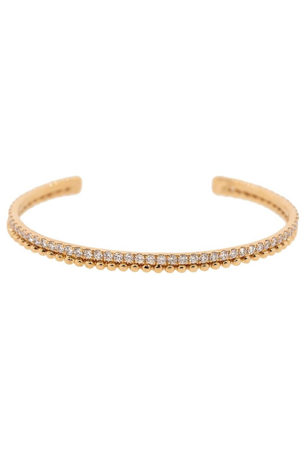 DANA REBECCA DESIGNS-Poppy Rae Diamond Pebble Cuff-ROSE GOLD