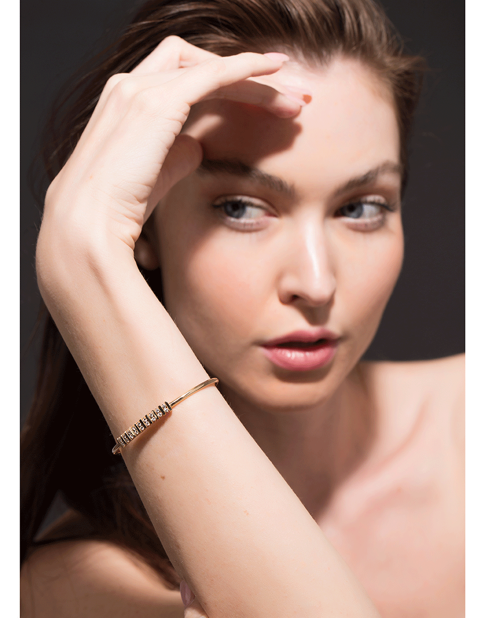 DANA REBECCA DESIGNS-Diamond Cuff Bracelet-YELLOW GOLD