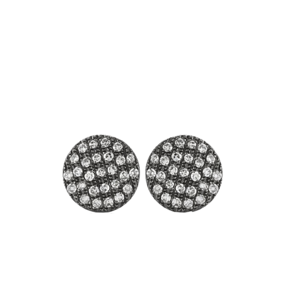 DANA REBECCA DESIGNS-Lauren Joy Medium Stud Earrings-BLACK GOLD