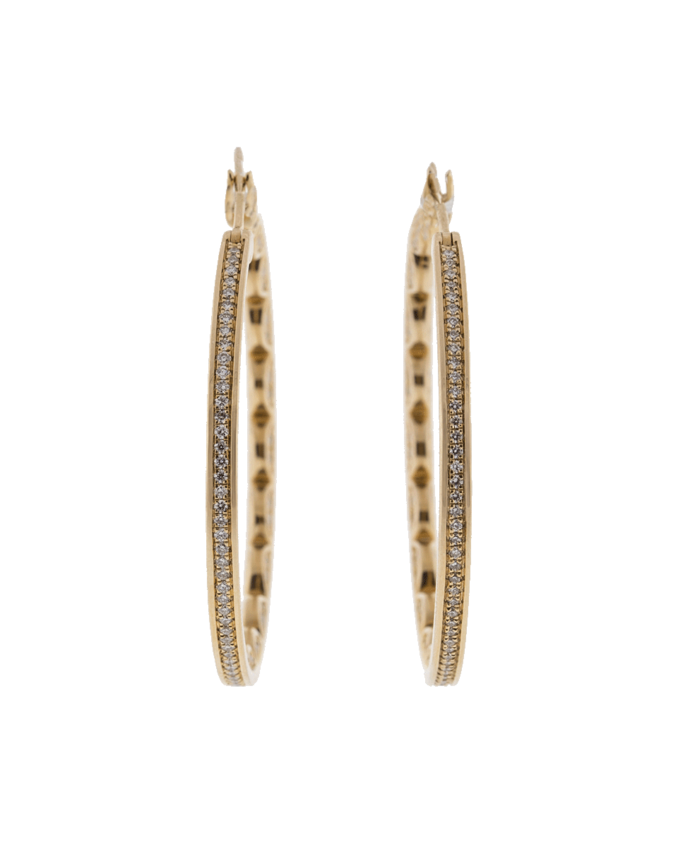 DANA REBECCA DESIGNS-Diamond Hoop Earrings-ROSE GOLD