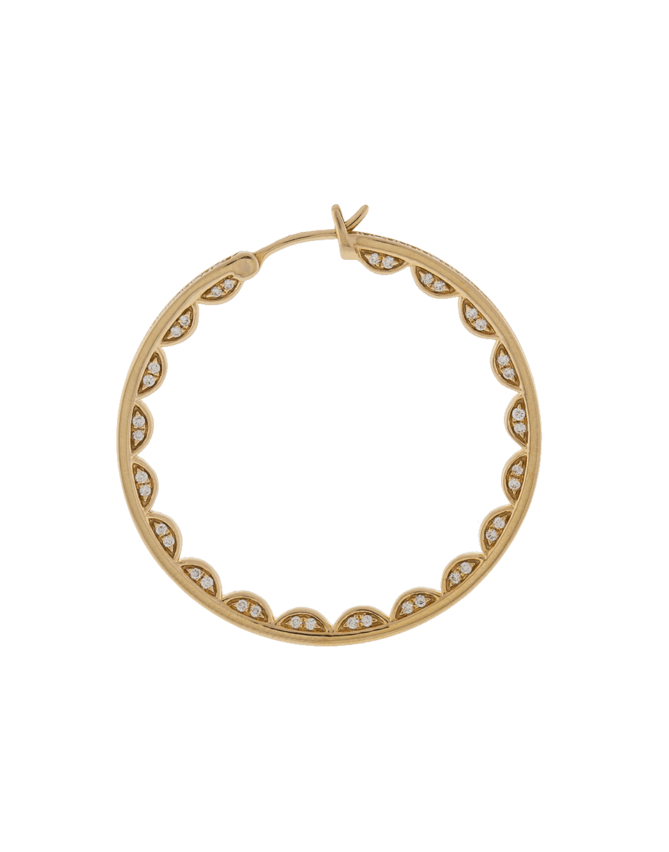 DANA REBECCA DESIGNS-Diamond Hoop Earrings-ROSE GOLD
