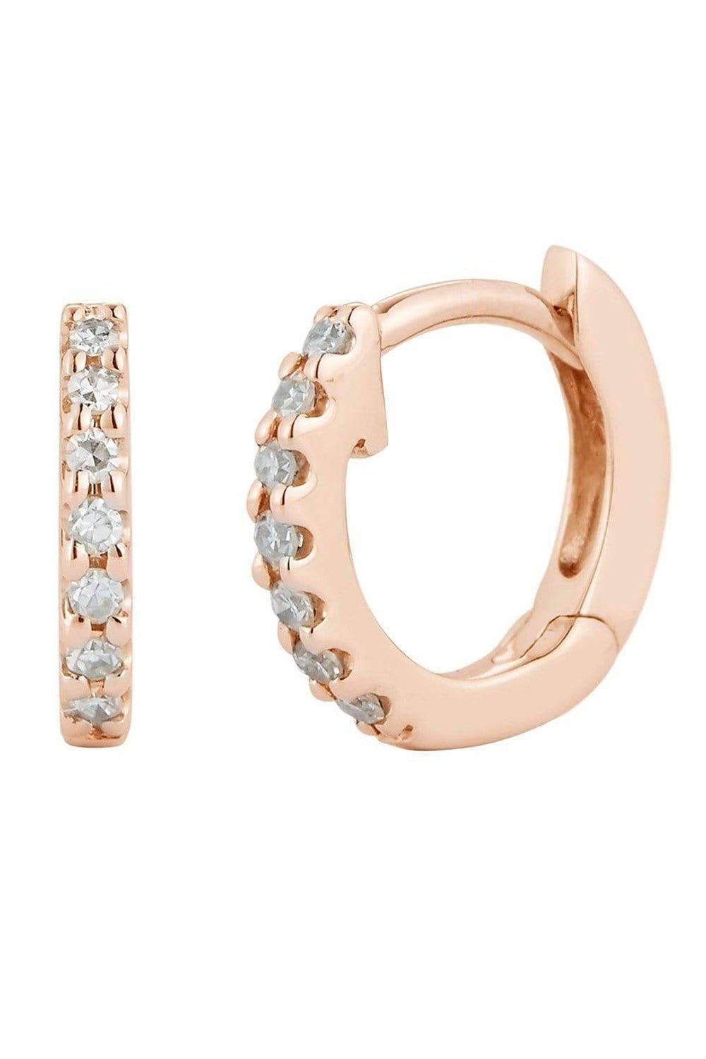 DANA REBECCA DESIGNS-DRD Mini Huggies-ROSE GOLD