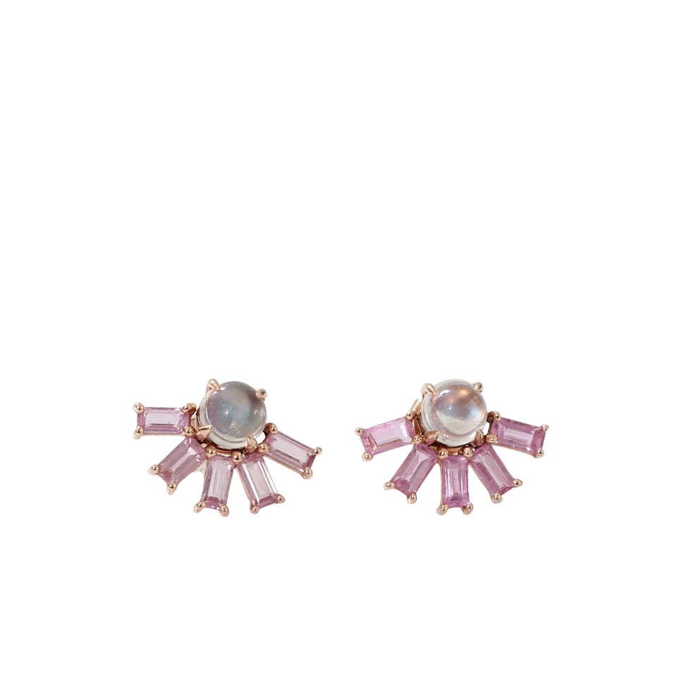DANA REBECCA DESIGNS-Kristyn Kylie Sapphire Earrings-ROSE GOLD