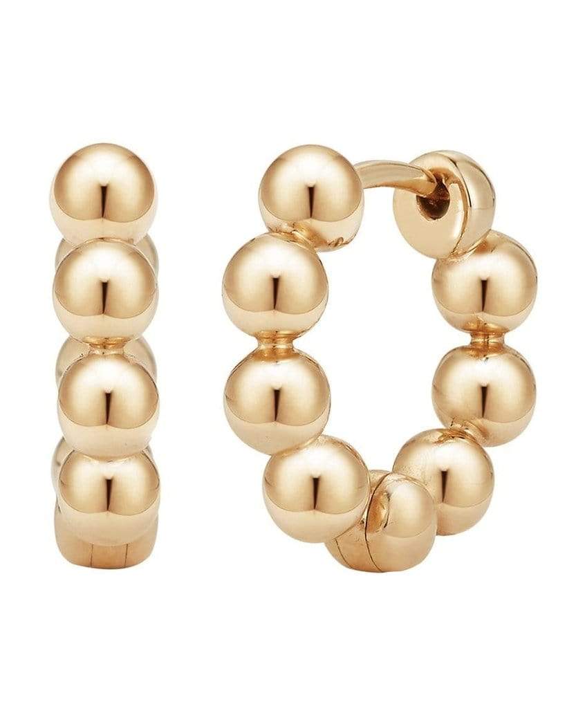DANA REBECCA DESIGNS-Poppy Rae Pebble Hoops - Rose Gold-ROSE GOLD
