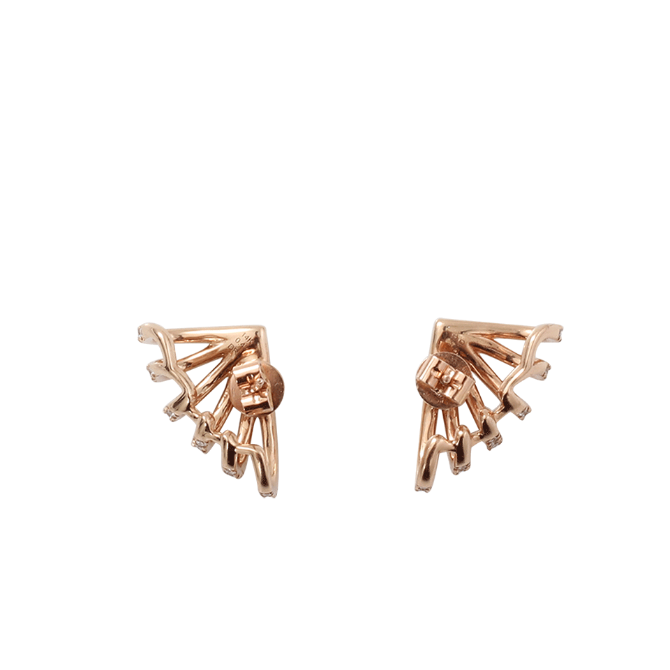 DANA REBECCA DESIGNS-Sarah Leah Diamond Huggies-ROSE GOLD