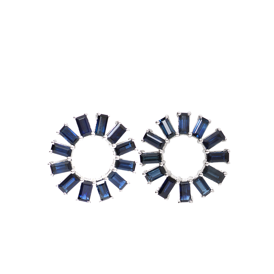 DANA REBECCA DESIGNS-Anna Beth Blue Sapphire Earrings-WHITE GOLD