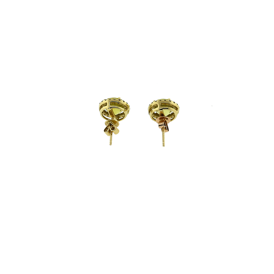 DANA REBECCA DESIGNS-Anna Beth Lemon Quartz Studs-WHITE GOLD