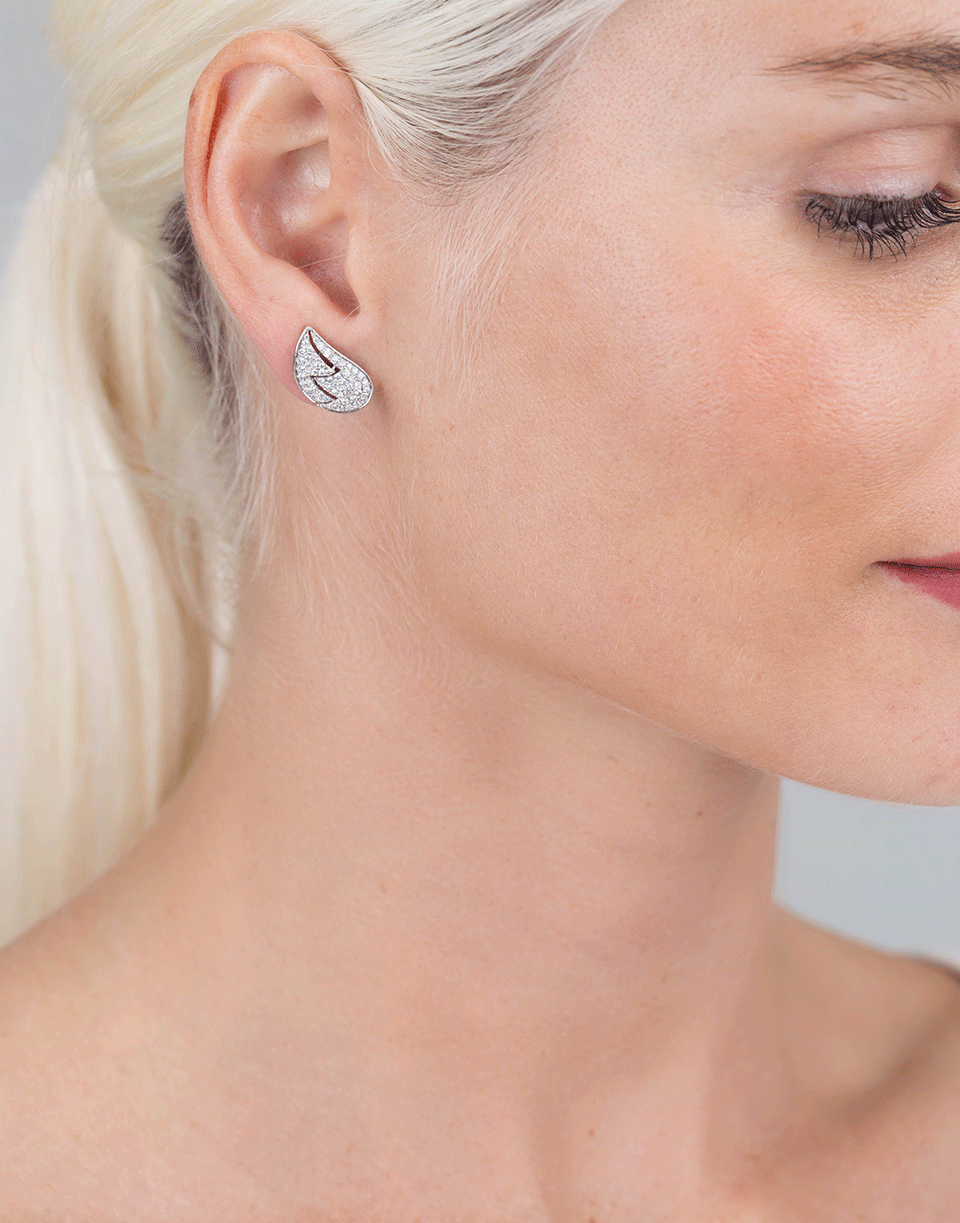 DANA REBECCA DESIGNS-Carly Beth Diamond Wing Studs-WHITE GOLD