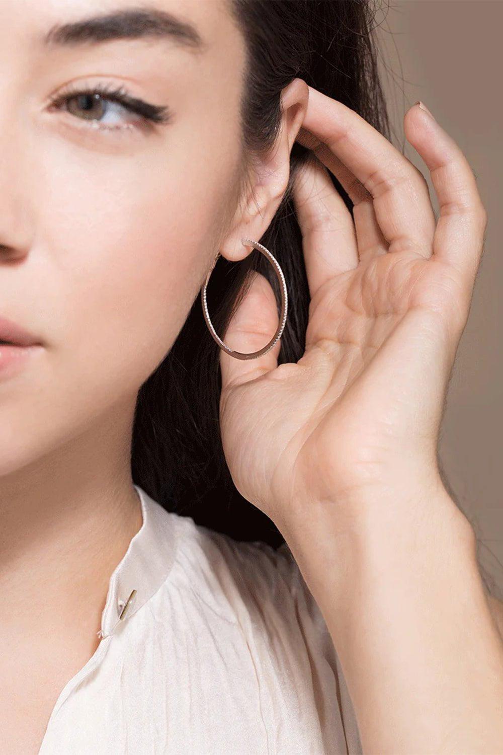 DANA REBECCA DESIGNS-DRD Diamond Merge Hoops-