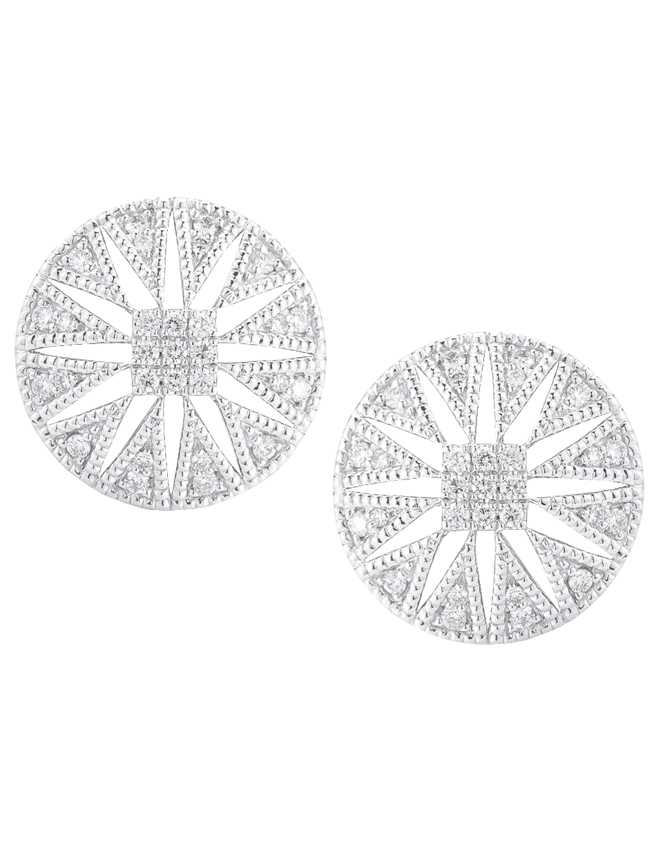 DANA REBECCA DESIGNS-Emily Sarah Diamond Stud Earrings-WHITE GOLD