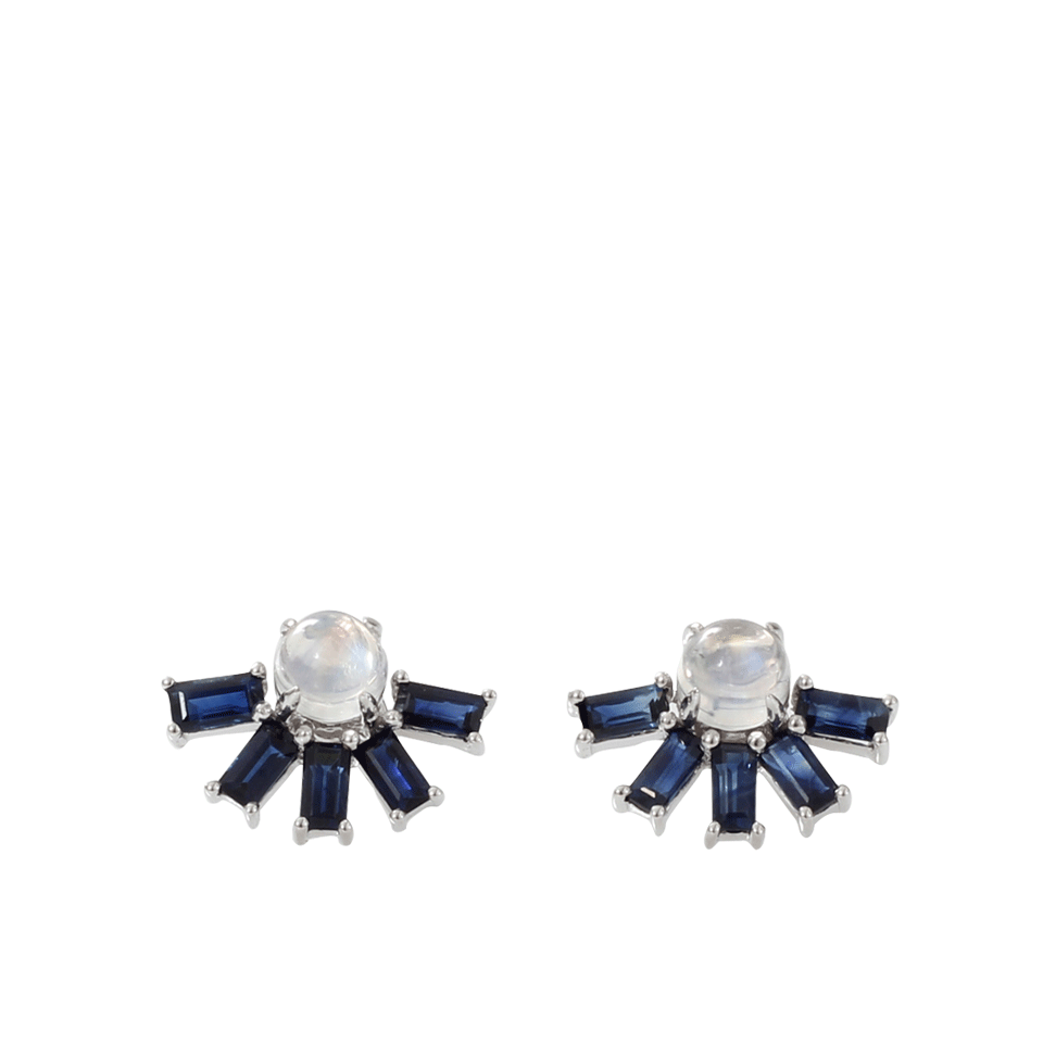 DANA REBECCA DESIGNS-Kristyn Kylie Sapphire Earrings-WHITE GOLD
