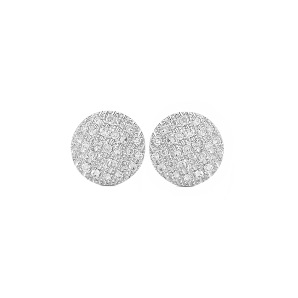 DANA REBECCA DESIGNS-Lauren Joy Medium Stud Earrings-WHITE GOLD