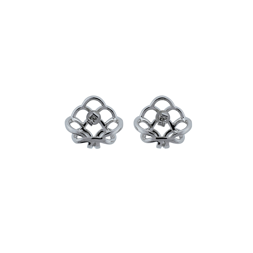 DANA REBECCA DESIGNS-Lori Page Diamond Huggie Earrings-WHITE GOLD