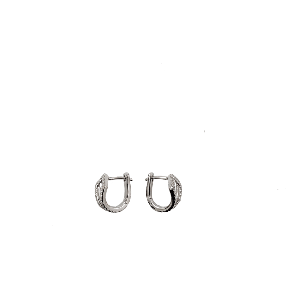 DANA REBECCA DESIGNS-Sarah Leah Diamond Huggies-WHITE GOLD