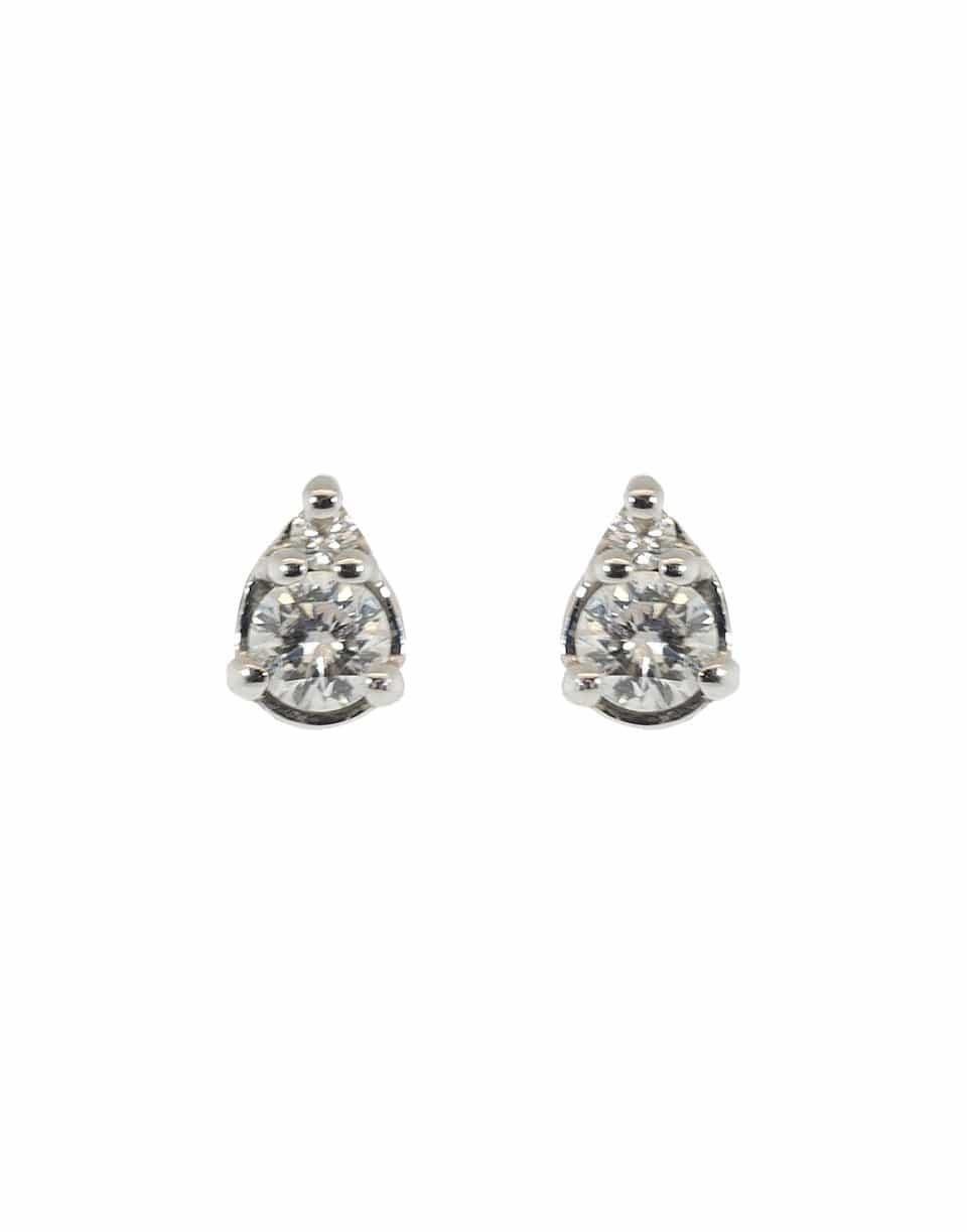 DANA REBECCA DESIGNS-Sophia Ryan Petite Teardrop Studs-WHITE GOLD