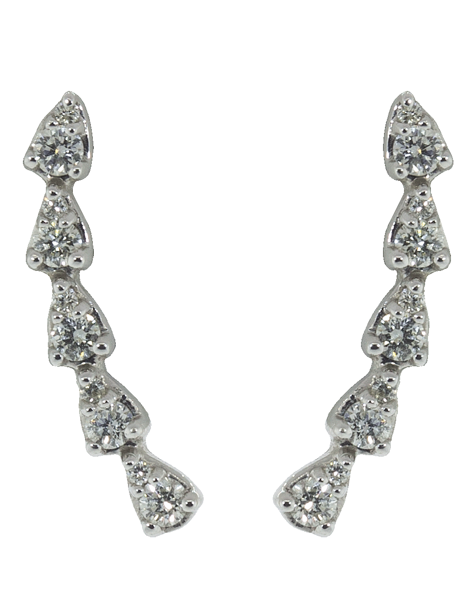 DANA REBECCA DESIGNS-Sophia Ryan Teardrop Diamond Climbers-WHITE GOLD