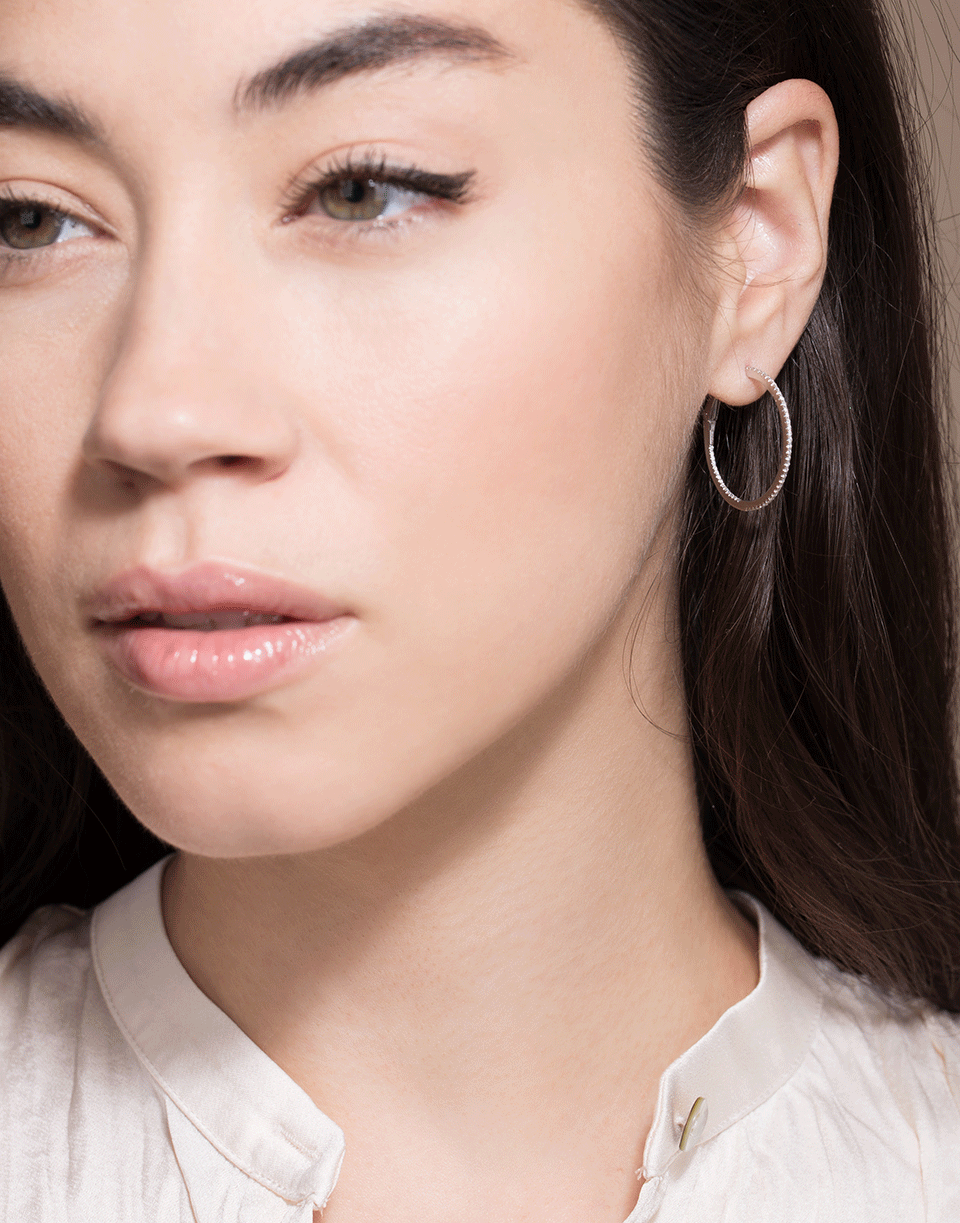 DANA REBECCA DESIGNS-White Gold DRD Medium Diamond Hoops-WHITE GOLD