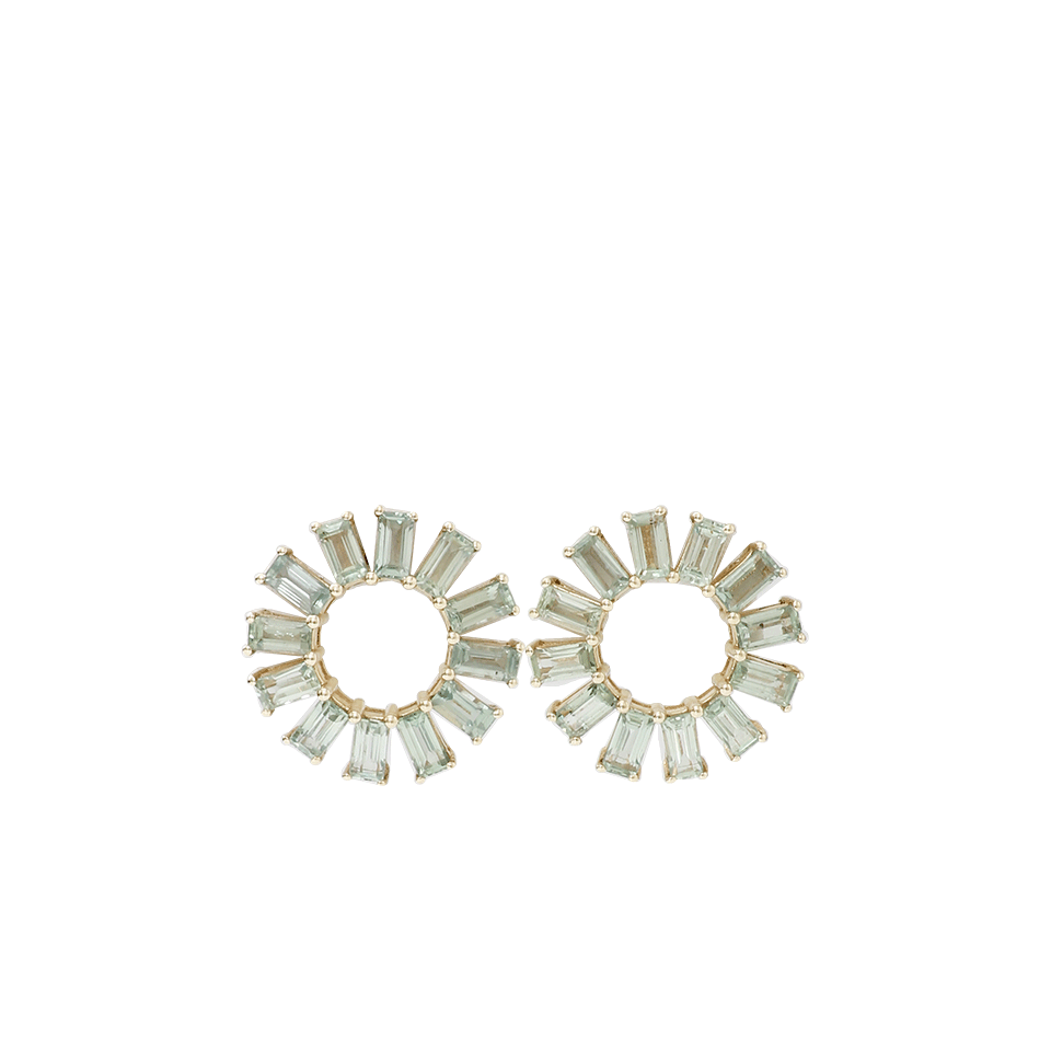 DANA REBECCA DESIGNS-Anna Beth Green Sapphire Earrings-YELLOW GOLD