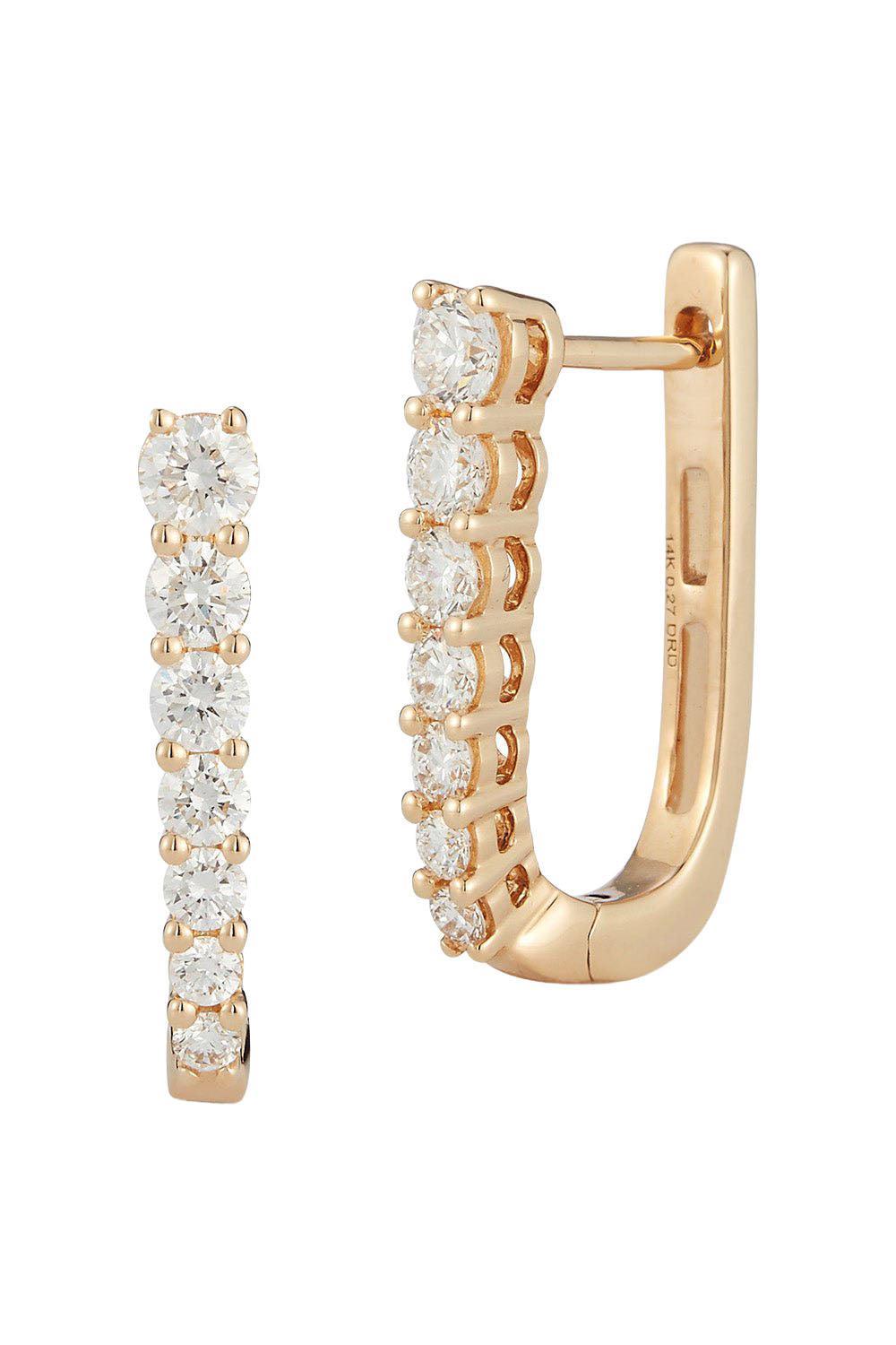 Ava Bea U Hoops-YELLOW GOLD-JEWELRYFINE JEWELEARRING-DANA REBECCA DESIGNS