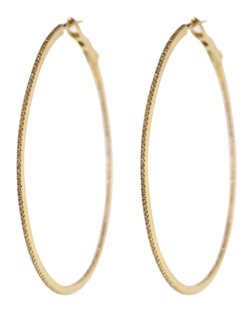 DANA REBECCA DESIGNS-DRD Large Diamond Hoops-YELLOW GOLD