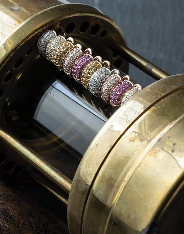 DANA REBECCA DESIGNS-DRD Large Diamond Huggies-YELLOW GOLD