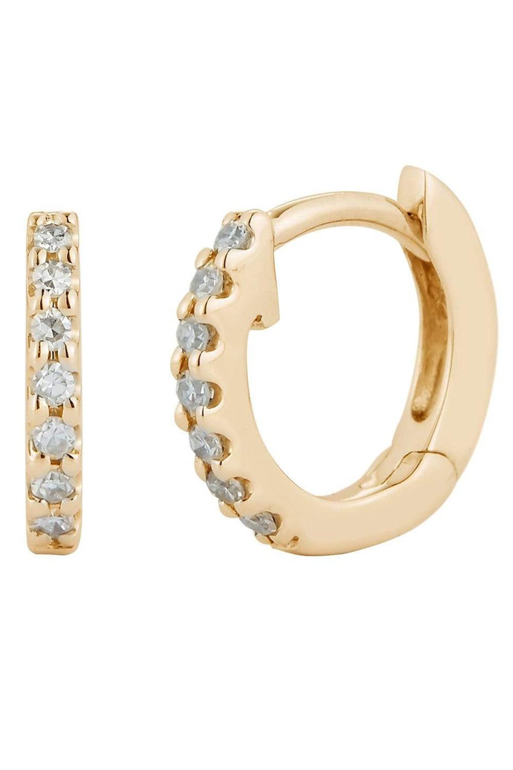 DANA REBECCA DESIGNS-DRD Mini Huggies-YELLOW GOLD