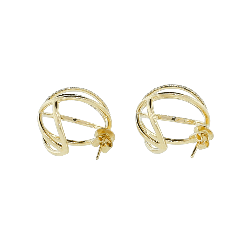 DANA REBECCA DESIGNS-Isla Rio Diamond Pave Earrings-YELLOW GOLD