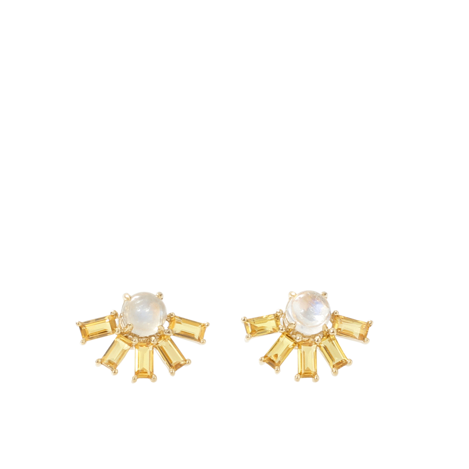 DANA REBECCA DESIGNS-Kristyn Kylie Sapphire Earrings-YELLOW GOLD