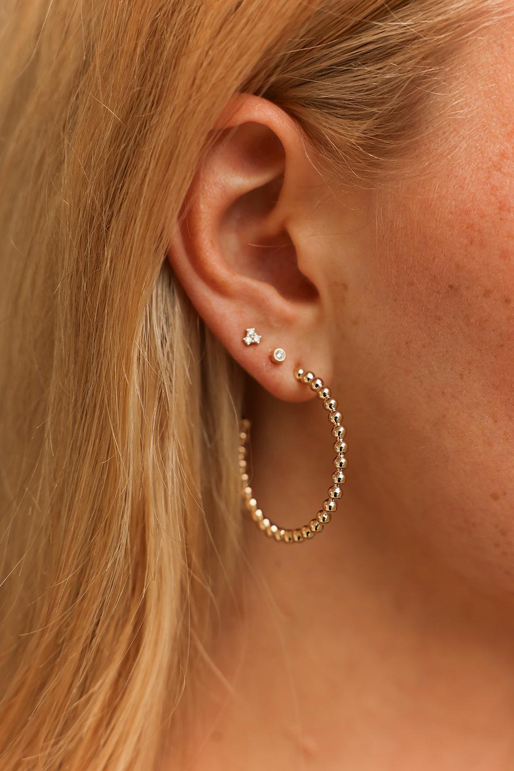 Large Poppy Rae Hoop Earrings-YELLOW GOLD-JEWELRYFINE JEWELEARRING-DANA REBECCA DESIGNS