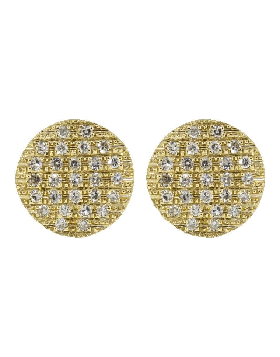 DANA REBECCA DESIGNS-Lauren Joy Medium Disc Studs-YELLOW GOLD
