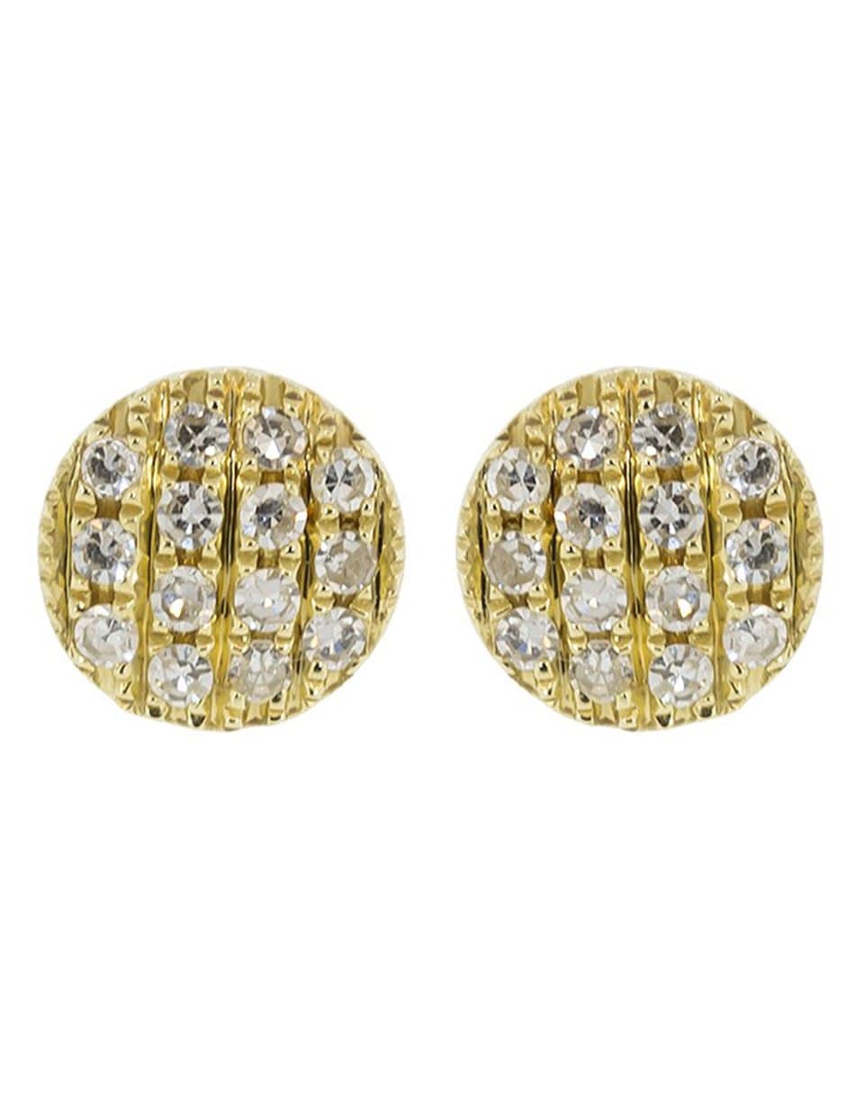 DANA REBECCA DESIGNS-Lauren Joy Mini Disc Studs-YELLOW GOLD