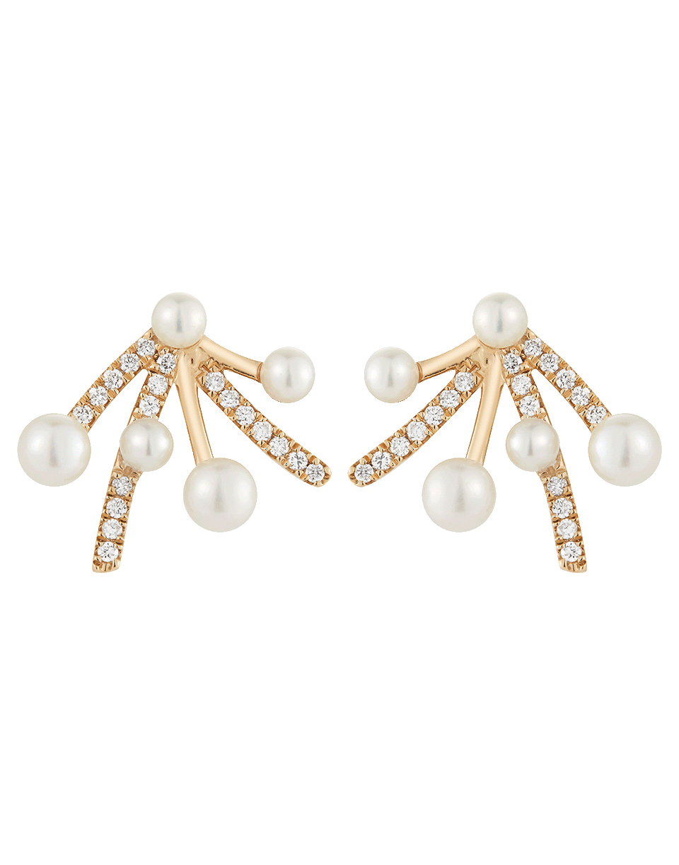 DANA REBECCA DESIGNS-Pearl Ivy Firework Earrings-YELLOW GOLD