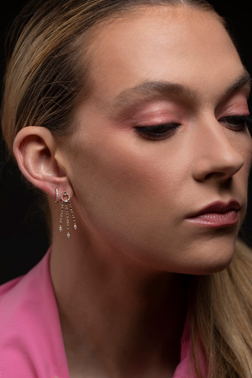 DANA REBECCA DESIGNS-Sadie Pearl Statement Earrings-YELLOW GOLD