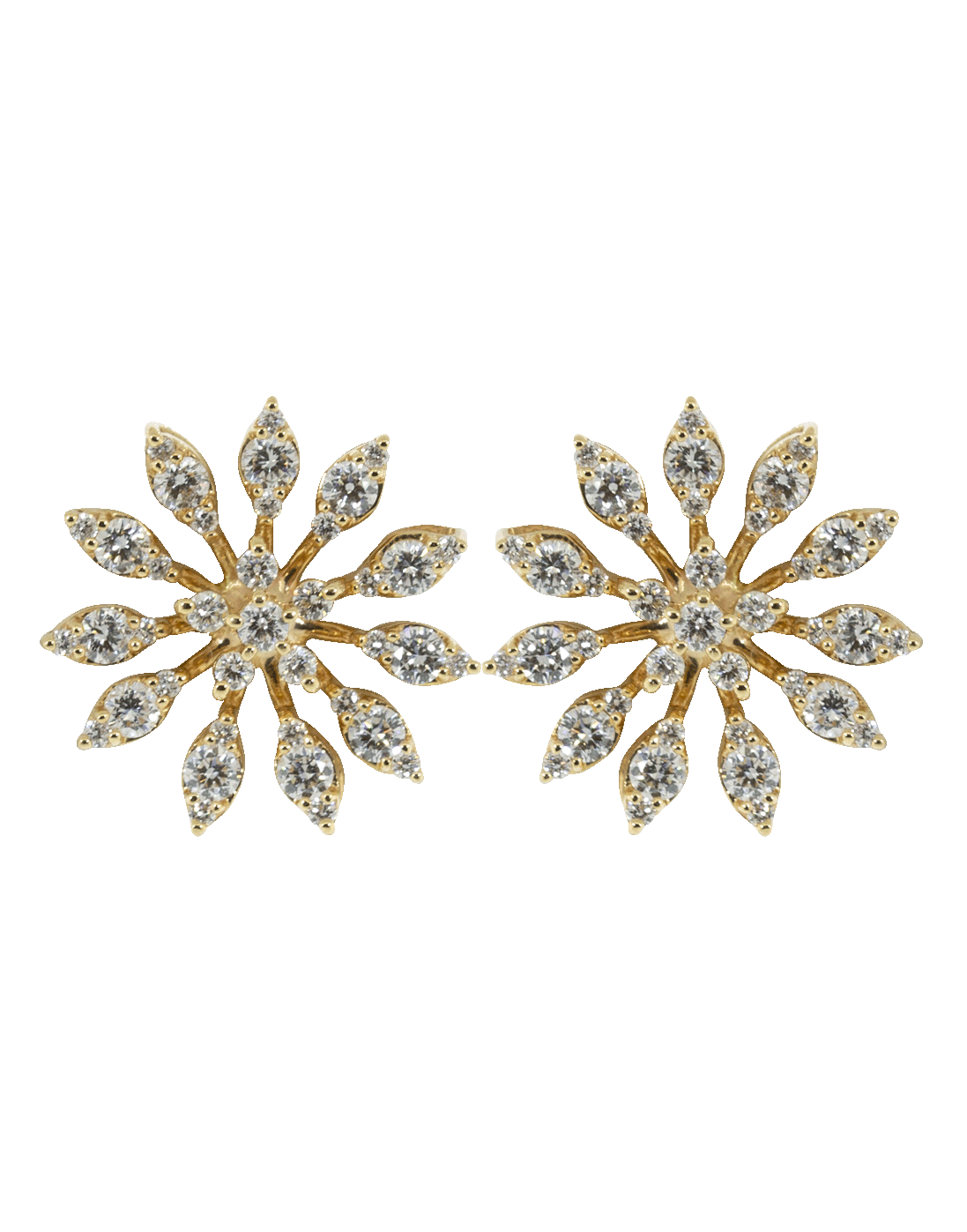 DANA REBECCA DESIGNS-Sophia Ryan Extra Large Flower Studs-YELLOW GOLD
