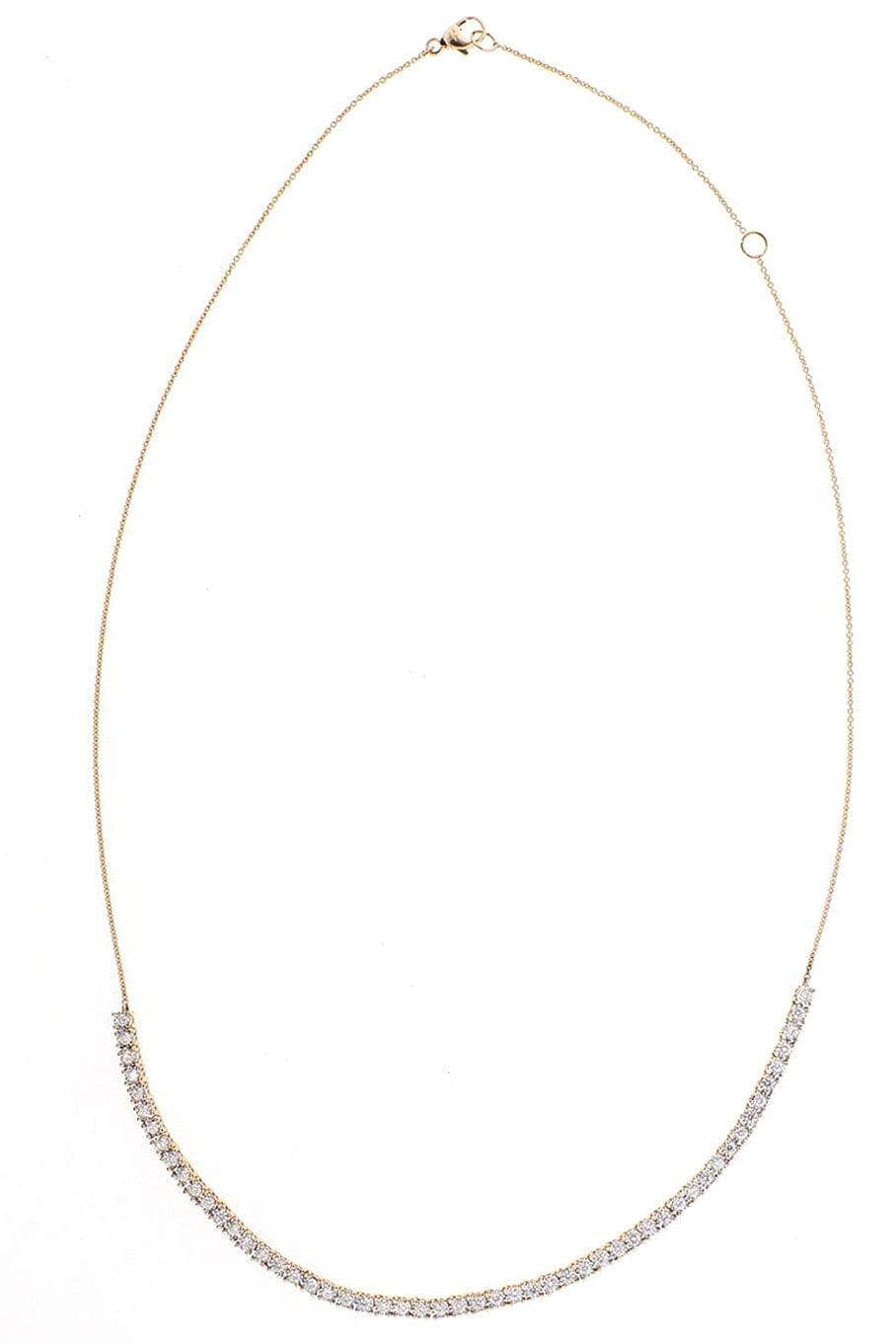 DANA REBECCA DESIGNS-Ava Bea Diamond Tennis Rose Gold Necklace-ROSE GOLD