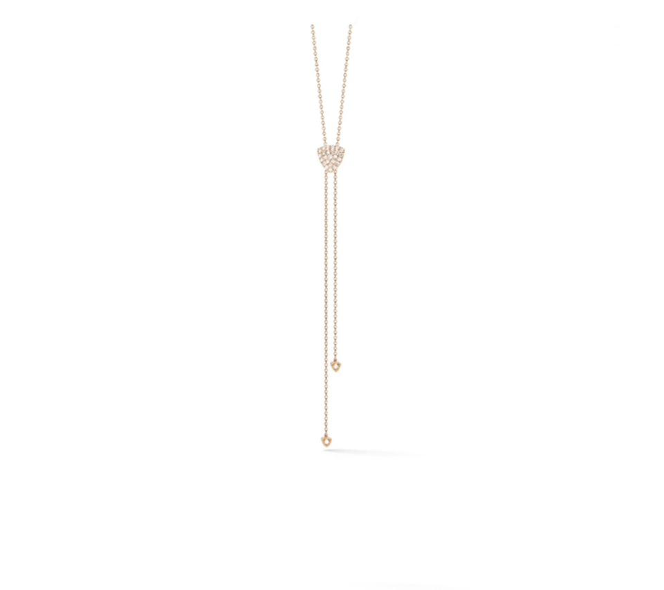 DANA REBECCA DESIGNS-Emily Sarah Diamond Pave Sliding Lariat-ROSE GOLD