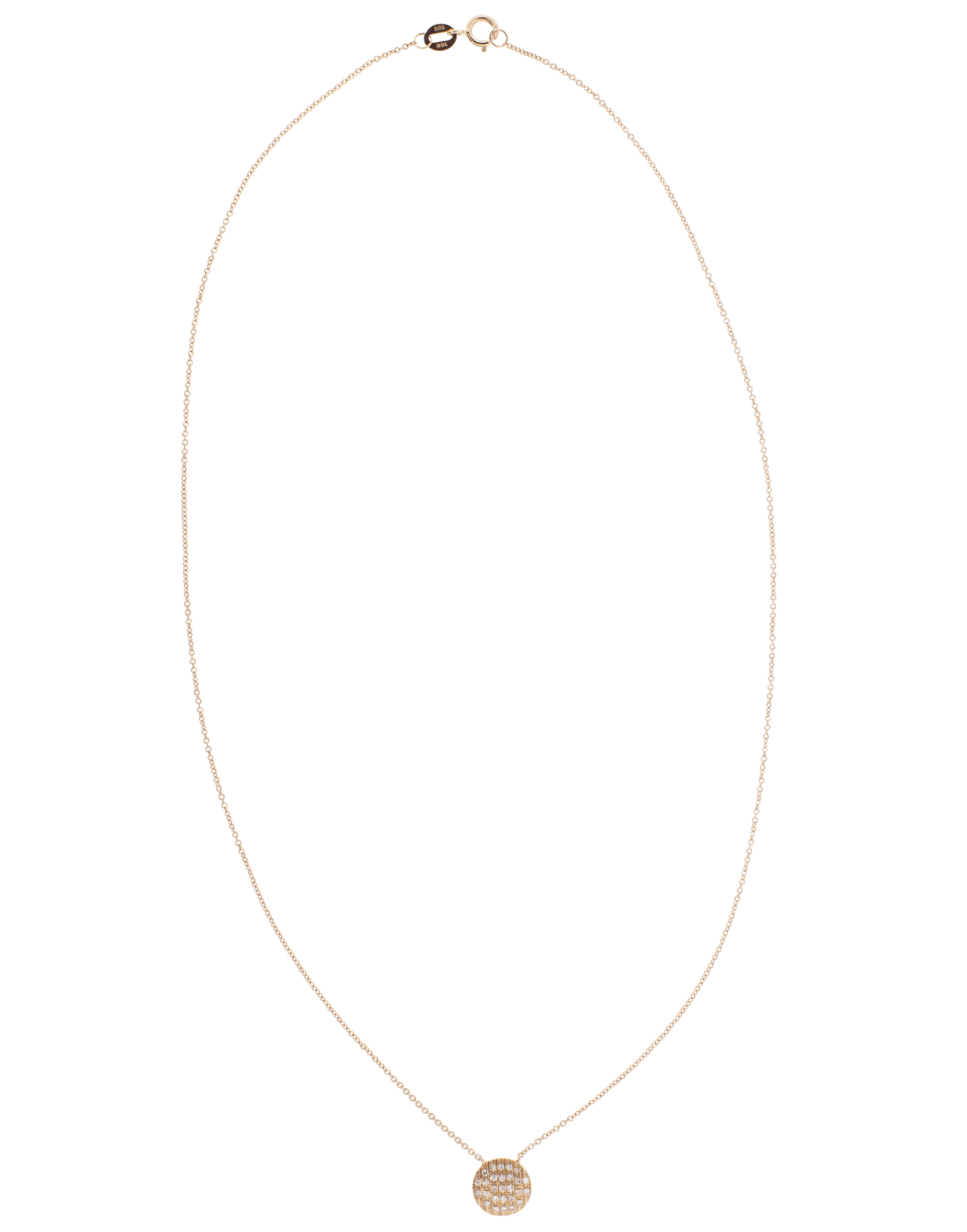 DANA REBECCA DESIGNS-Lauren Joy Medium Diamond Necklace-ROSE GOLD