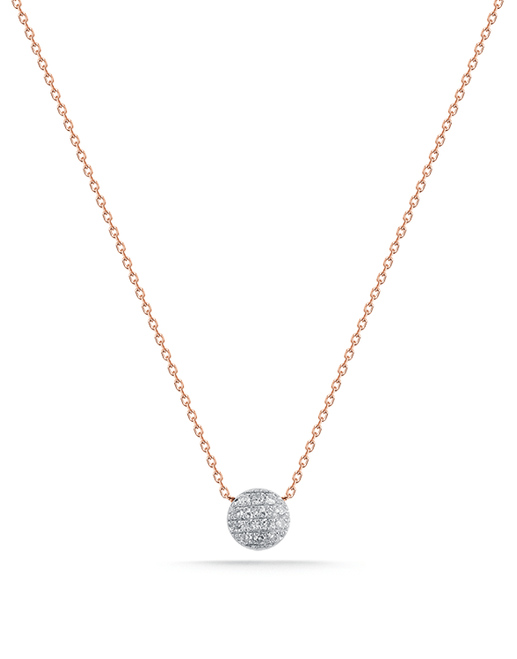DANA REBECCA DESIGNS-Lauren Joy Mini Disc Necklace - Rose Gold-ROSE GOLD