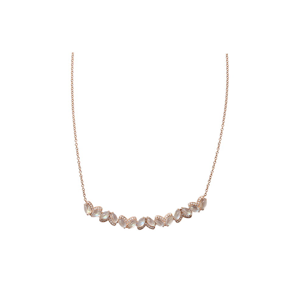 DANA REBECCA DESIGNS-Lindsay Allison Moonstone Necklace-ROSE GOLD