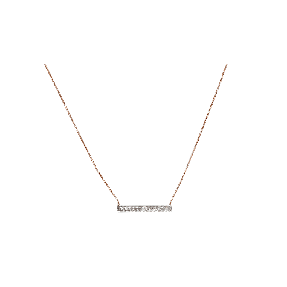DANA REBECCA DESIGNS-Sylvie Rose Medium Bar Necklace-ROSE GOLD