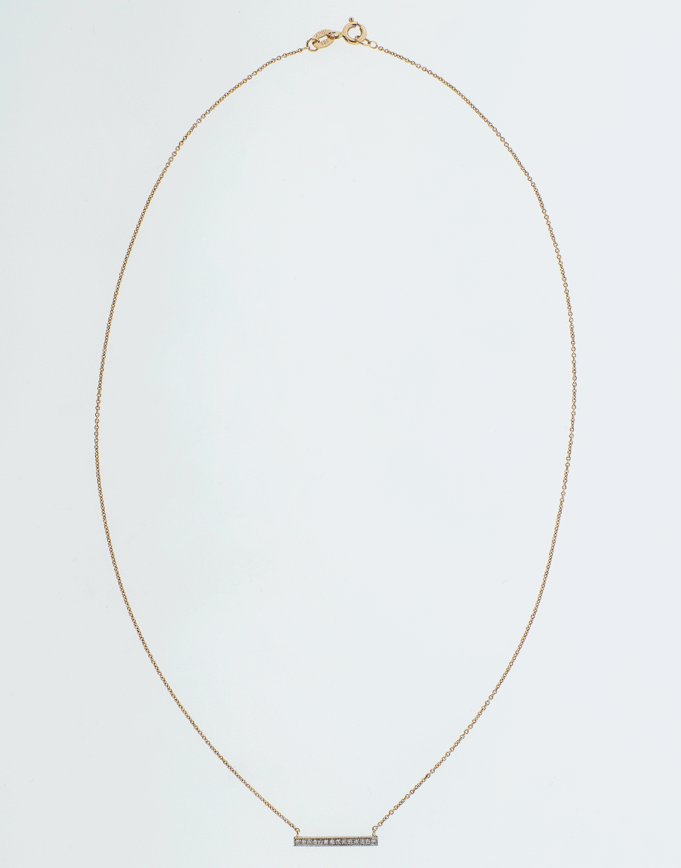 DANA REBECCA DESIGNS-Sylvie Rose Medium Diamond Bar Necklace-ROSE GOLD