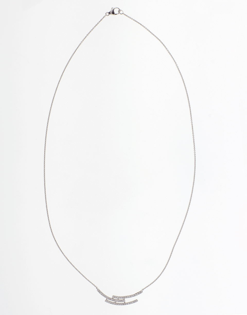 DANA REBECCA DESIGNS-Alexa Jordan Triple Bar Necklace-WHITE GOLD