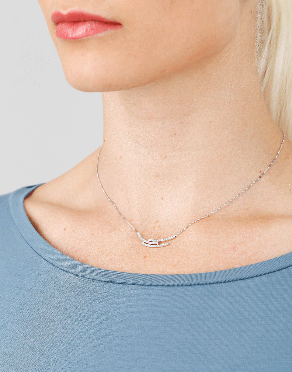 DANA REBECCA DESIGNS-Alexa Jordan Triple Bar Necklace-WHITE GOLD