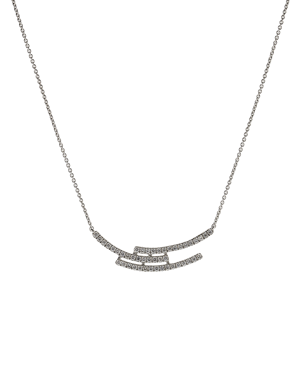DANA REBECCA DESIGNS-Alexa Jordan Triple Bar Necklace-WHITE GOLD
