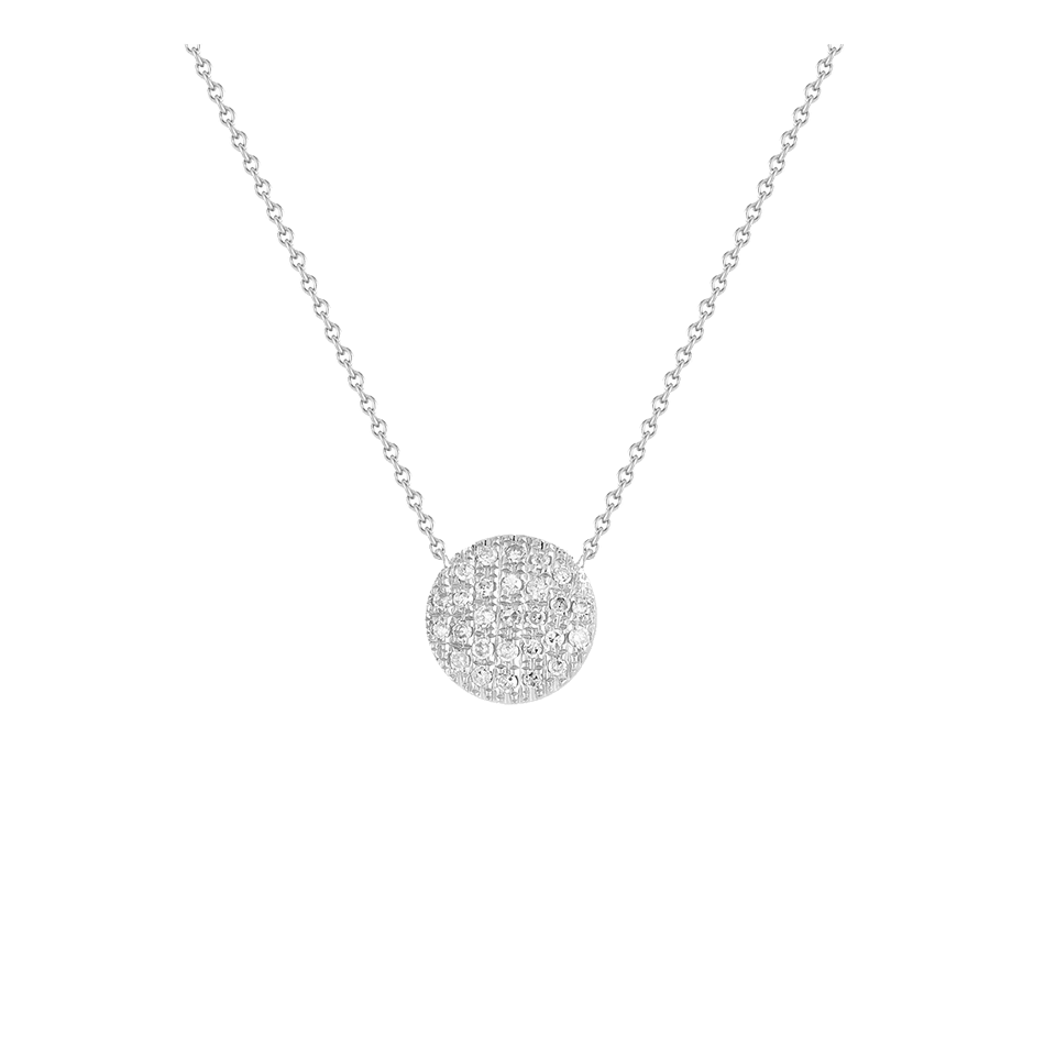 DANA REBECCA DESIGNS-Lauren Joy Medium Necklace-WHITE GOLD