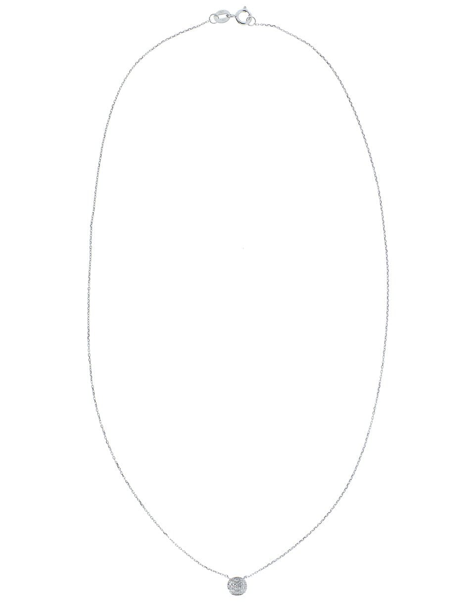 DANA REBECCA DESIGNS-Lauren Joy Mini Diamond Disc White Gold Necklace-WHITE GOLD