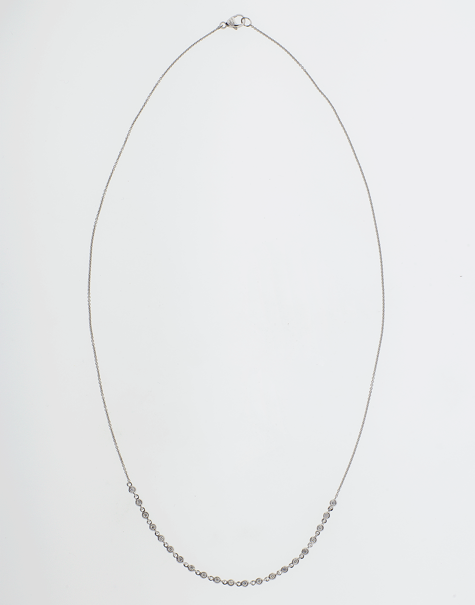 DANA REBECCA DESIGNS-Lulu Jack Diamond Station Necklace-WHITE GOLD