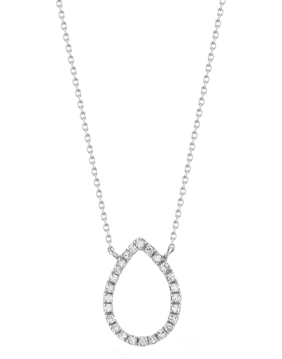 DANA REBECCA DESIGNS-Samantha Lynn Diamond Teardrop Necklace-WHITE GOLD